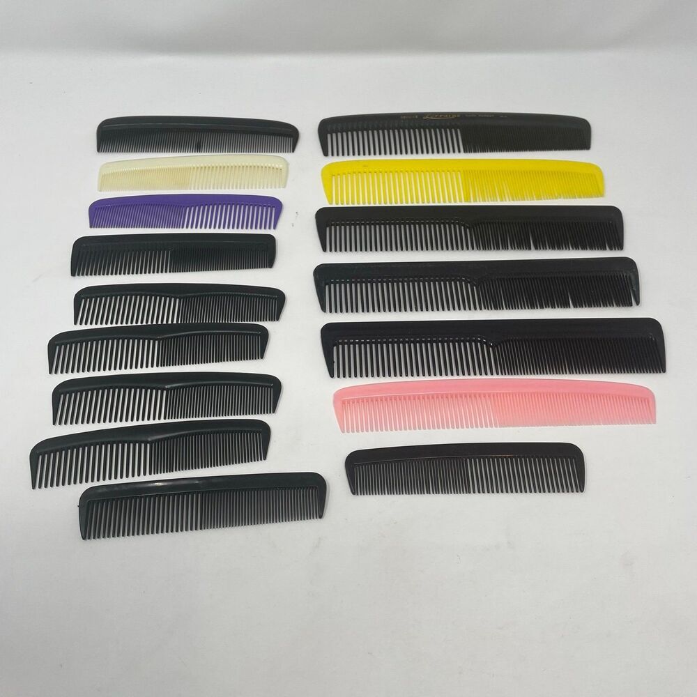 Vintage 16pc Hair Comb Lot ACE Goody Lorraine
